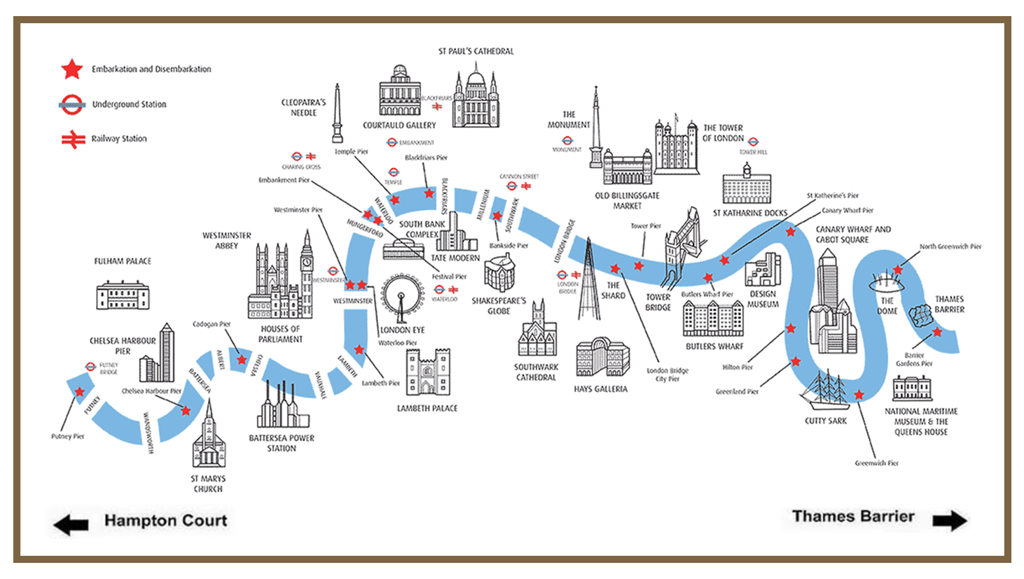 thames lunch cruise menu